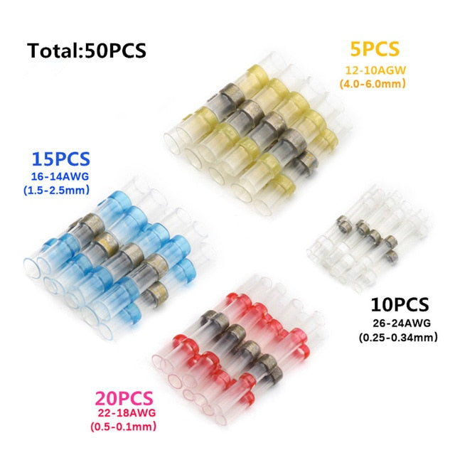 Solder Seal Wire Connectors - Heat Shrink Solder