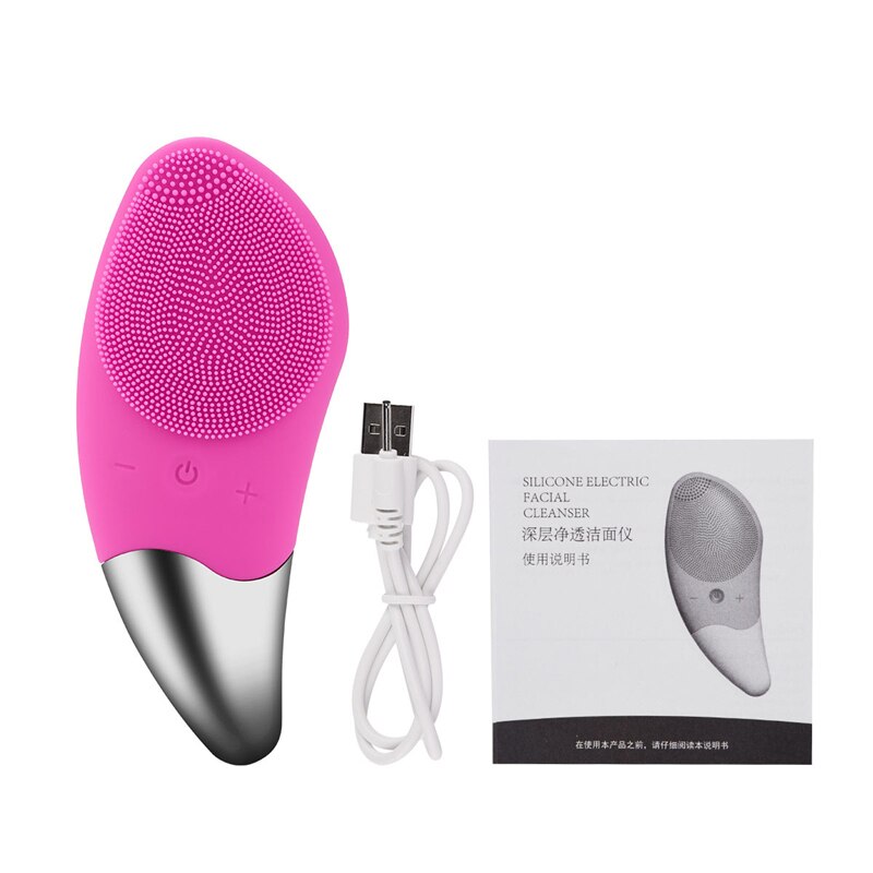 Mini Electric Facial Cleansing Brush Silicone