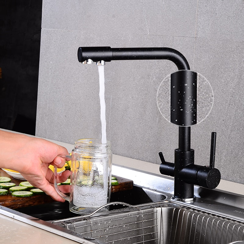 Brass Drinking Filtered Water Kitchen Faucet