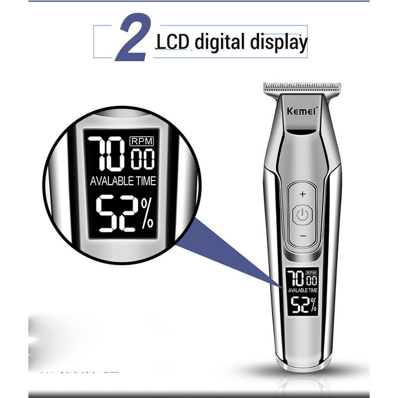 Professional Hair Clipper LCD Display