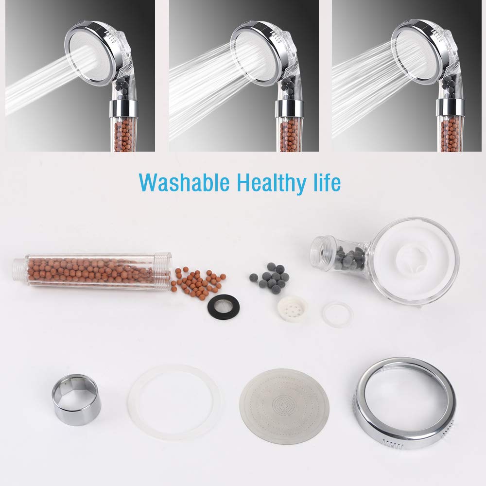 Bathroom Shower 3 Modes Adjustable Jetting Rainfall