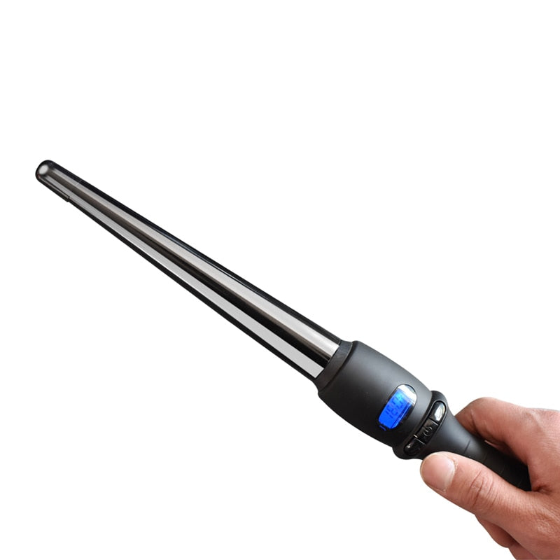LCD  curlers conical curling iron