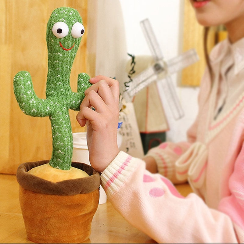 Lovely Talking Toy Dancing Cactus Doll Speak Talk Sound