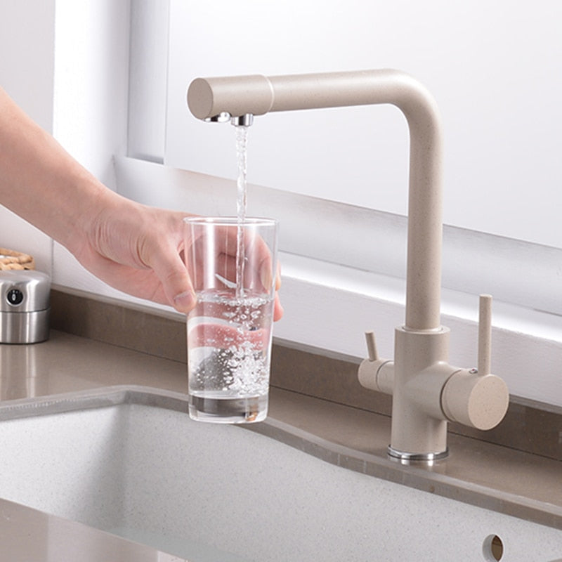 Brass Drinking Filtered Water Kitchen Faucet