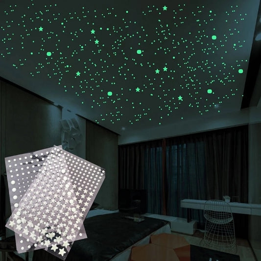 Luminous 3D Stars Dots Wall Sticker Home Decoration