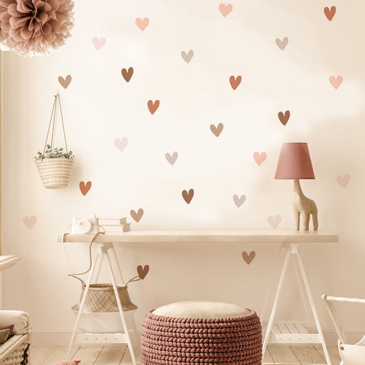 Boho Hearts Creative Wall Sticker Wall Art Decals Vinyl