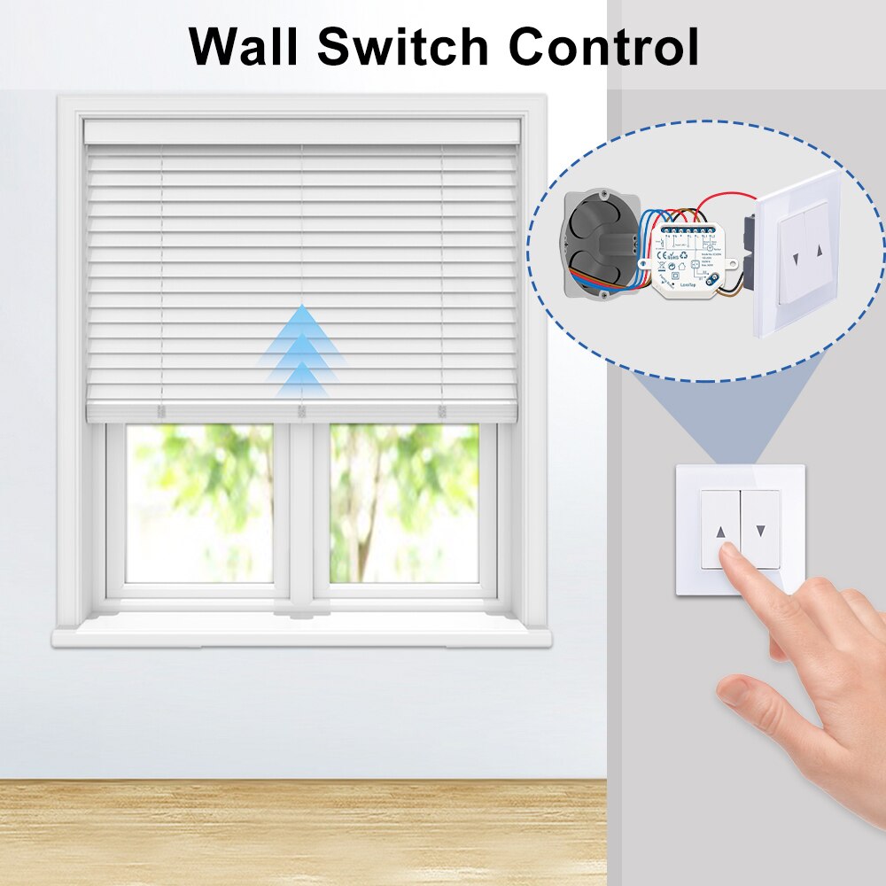 Tuya Smart Life WiFi Curtains Switch Connected Roller