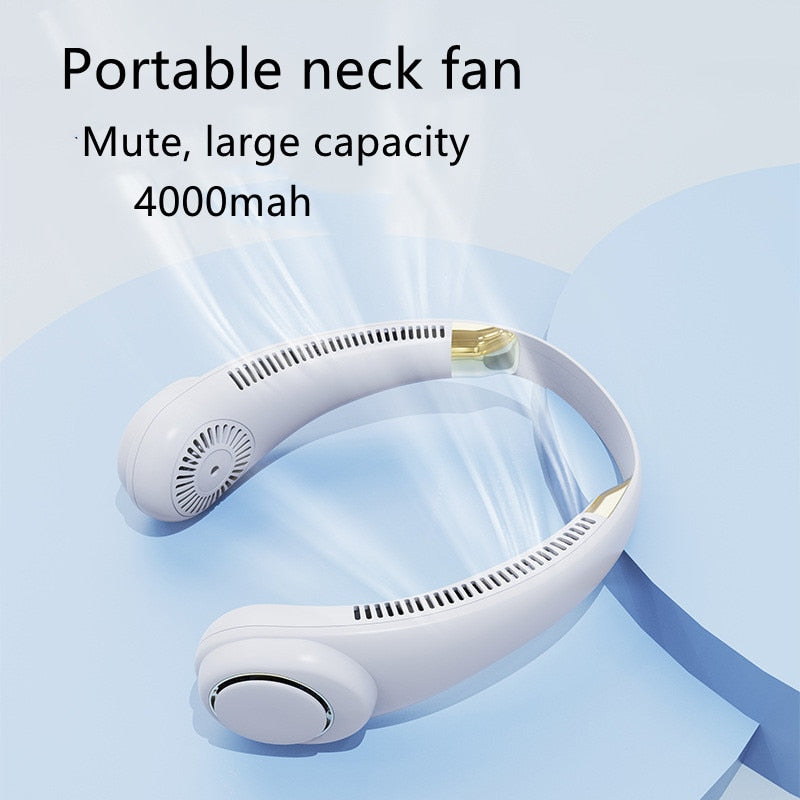 Hanging neck Fan USB portable charging