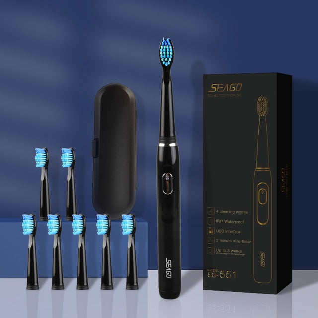 Seago Sonic Rechargeable Electric Toothbrush