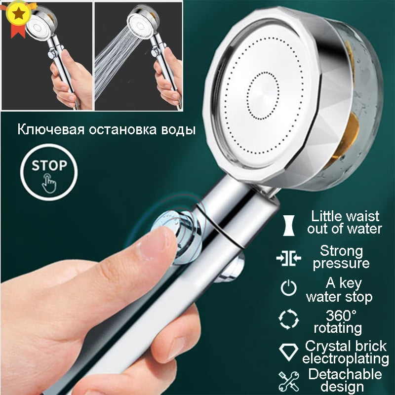 Shower Head Water Saving Flow 360 Degrees