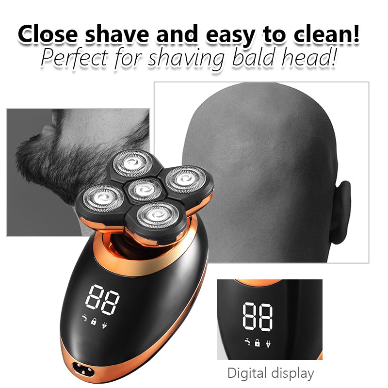 IPX7 Waterproof Electric Shaver Razor