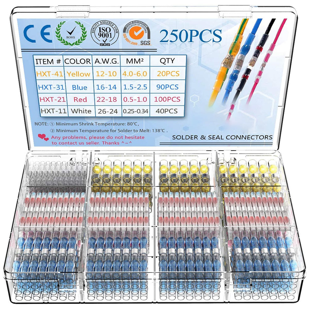 Solder Seal Wire Connectors - Heat Shrink Solder