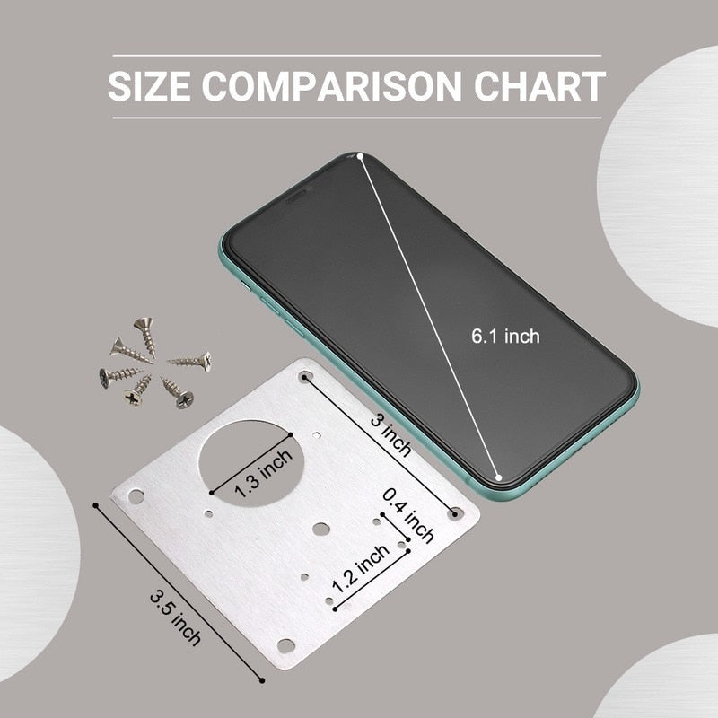 Hinge Repair Plate Cupboard Cabinet Door