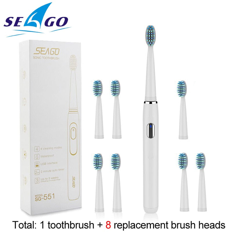 Seago Sonic Rechargeable Electric Toothbrush