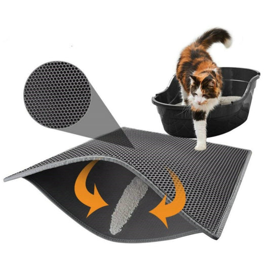 Pet Cat Litter Mat Waterproof EVA Double Layer