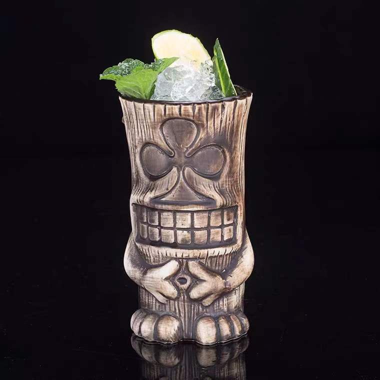 Bar Poker Tiki Mug Creative Hawaii Ceramic Mug