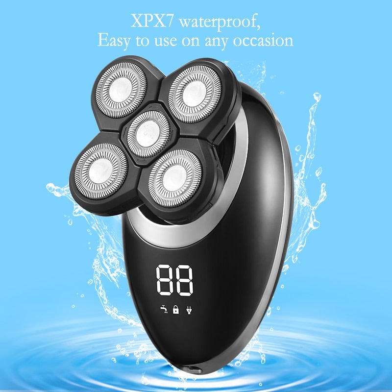 IPX7 Waterproof Electric Shaver Razor