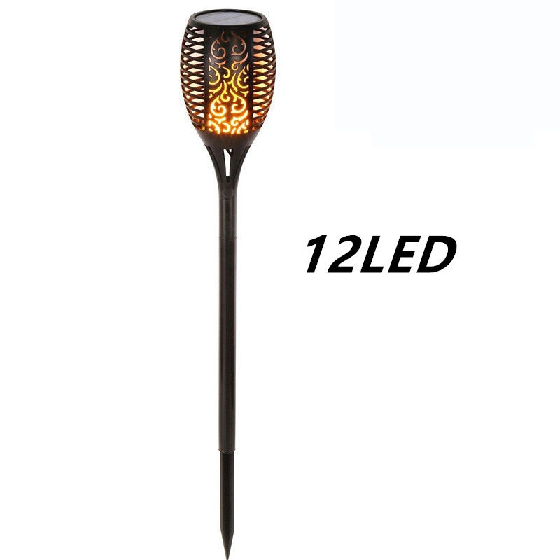 Solar Flame Flickering Garden Led Light Ip65 Outdoor Solar Tiki Torch