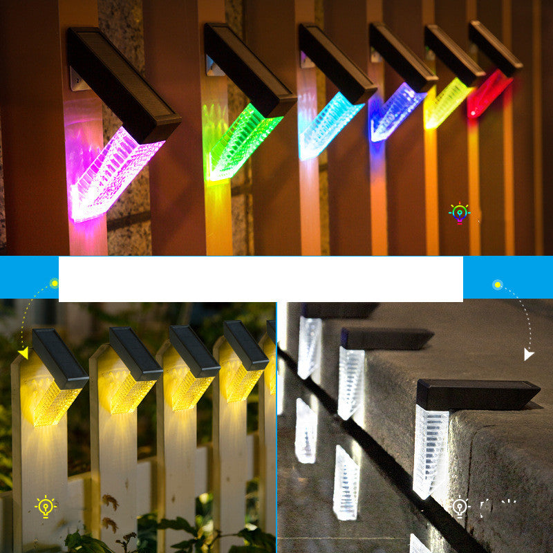 LED Solar Stairs Lights Outdoor Lighting Waterproof Step Deck Light