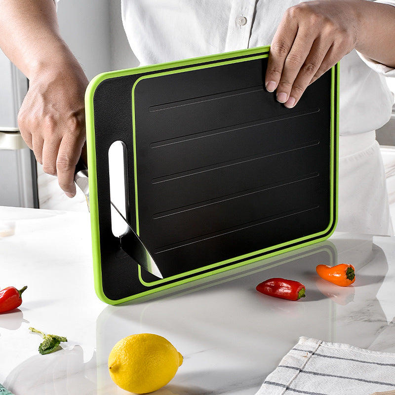 Double-side Cutting Board Defrosting With Knife Sharpener