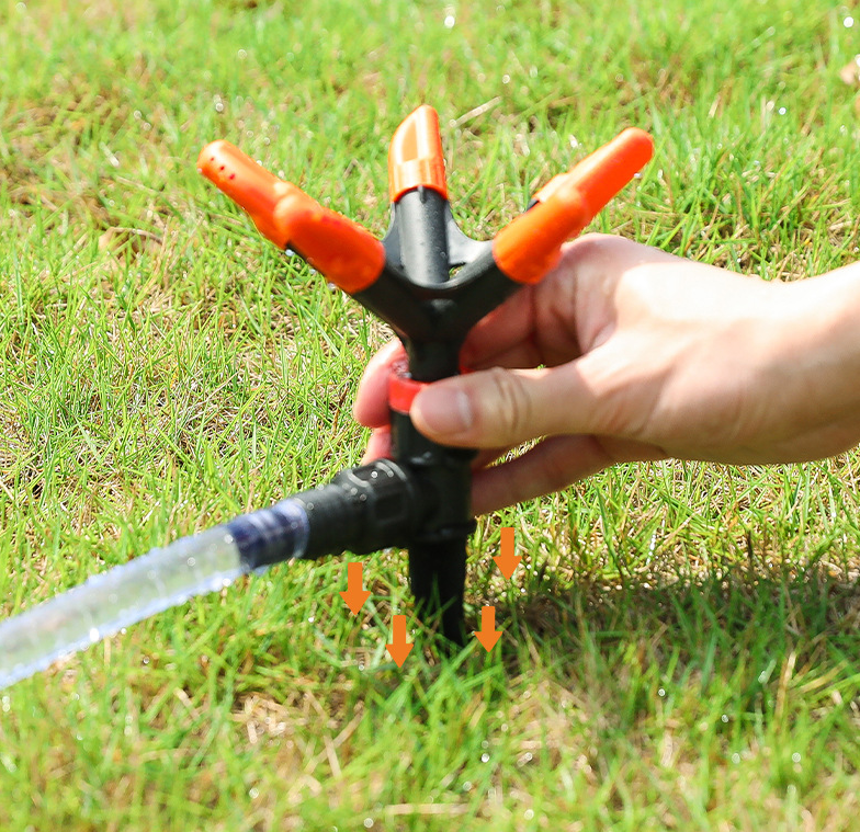 Garden Insert Sprinkler Automatic Rotating Tools
