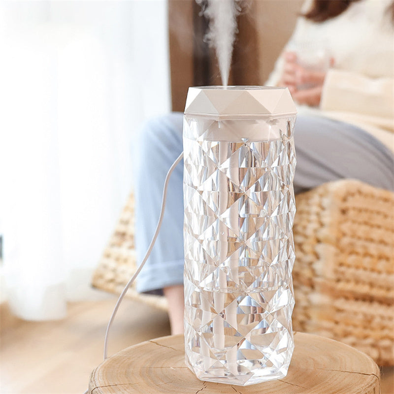 Crystal Lamp Air Humidifier Color Night Light Touch Lamp