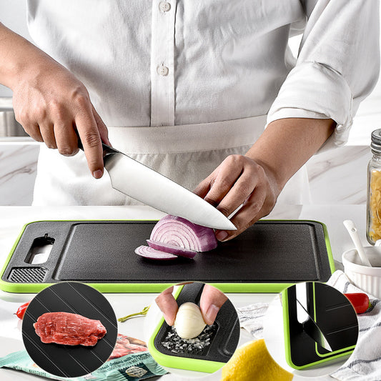 Double-side Cutting Board Defrosting With Knife Sharpener