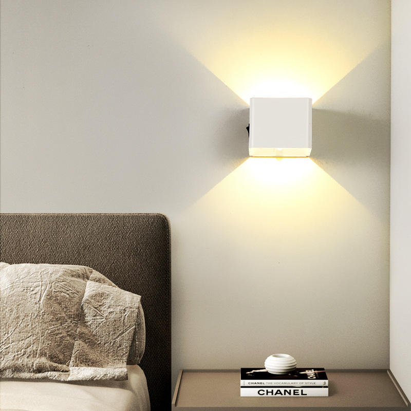 USB Rechargeable Bedroom Bedside Wall Lamp