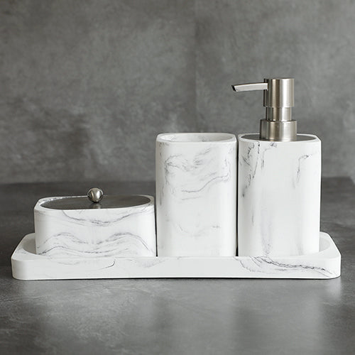 Nordic Style Resin Marble Bathroom Four-piece Set