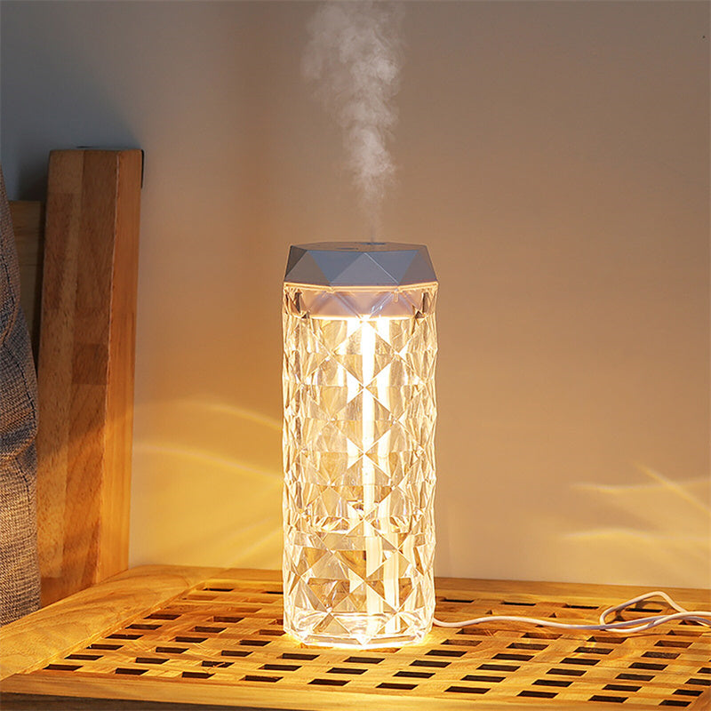 Crystal Lamp Air Humidifier Color Night Light Touch Lamp