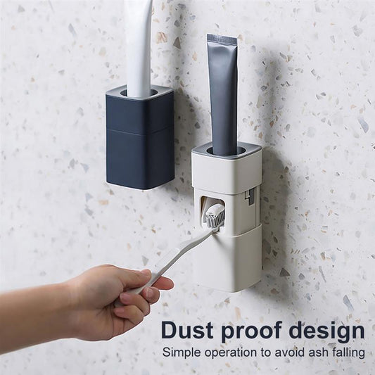 Wall Mounted Automatic Toothpaste Squeezer Self-adhesive Punch-free