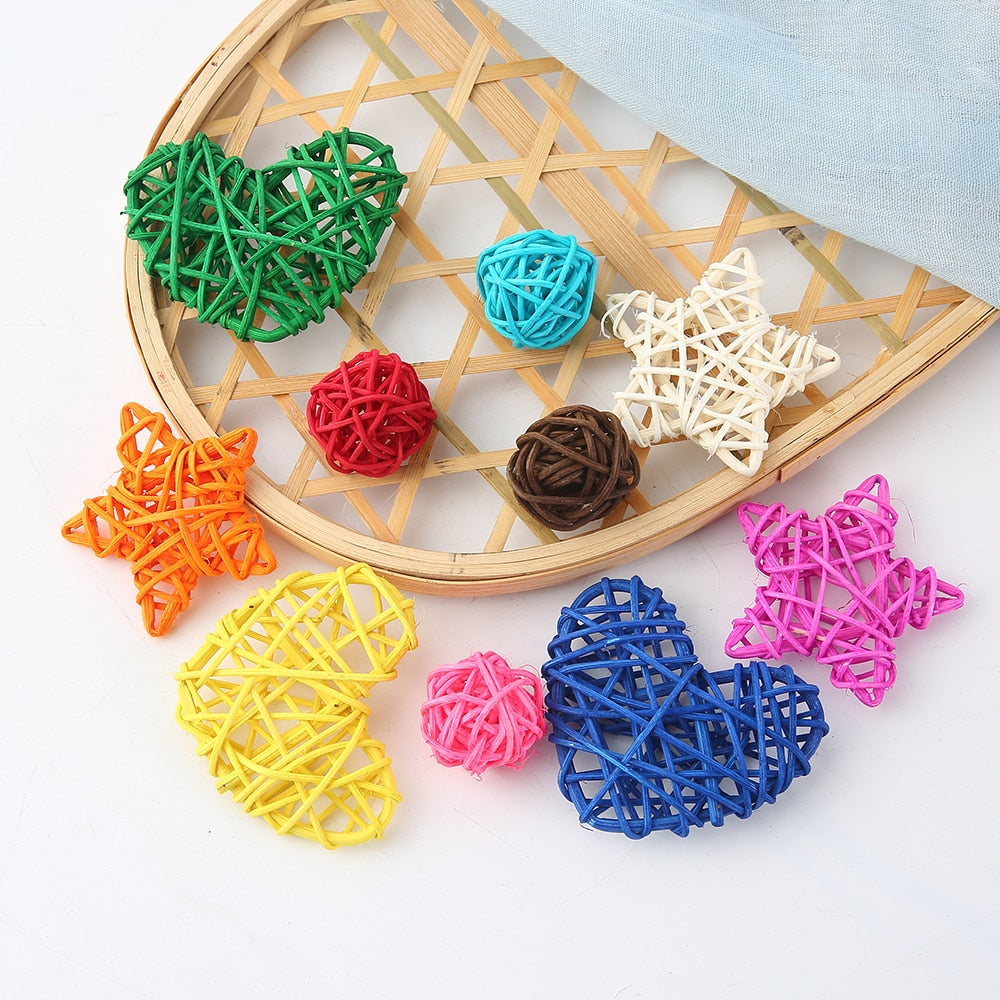Artificial straw ball stars and love