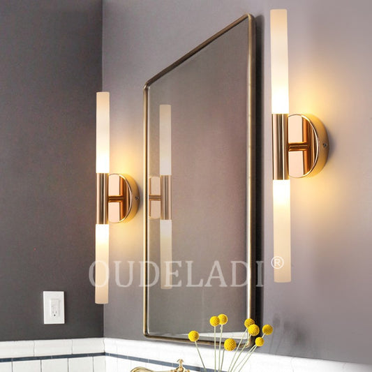 metal tube pipe up down LED wall lamps