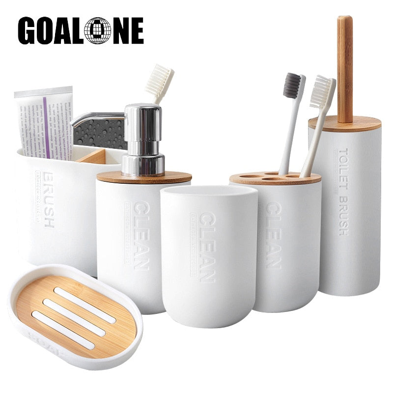 Bamboo Toothbrush Holder Dispenser