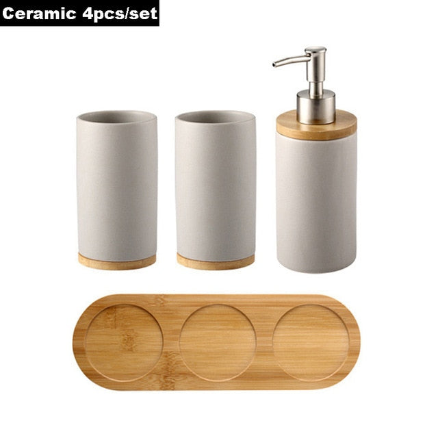 Bamboo Toothbrush Holder Dispenser