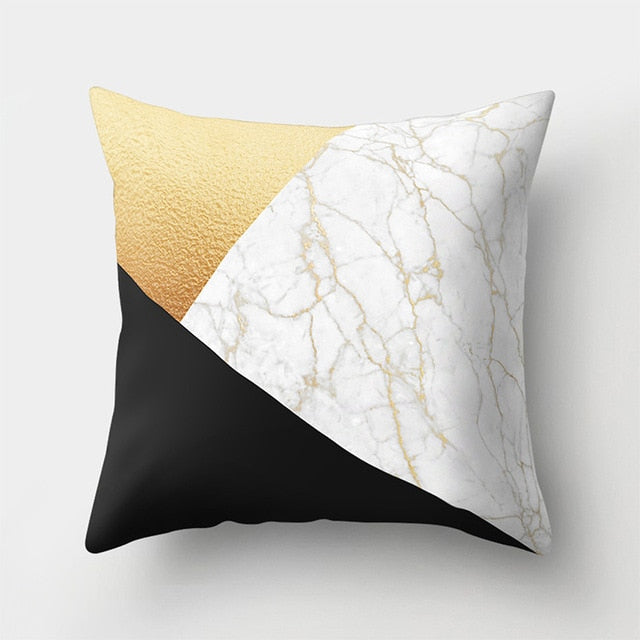 Geometric Pillow Marble Throw Pillow Case