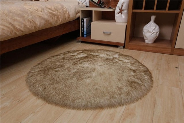 Sholisa Faux Fur Area Rug Fluffy Carpet