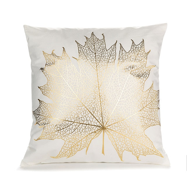 RULDGEE Gold Pillow Case Black And White Golden