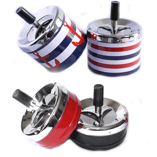 Stainless Steel Portable Ashtray Spinning