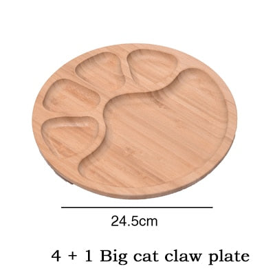 Solid Wood Food Pan Plate Fruit Dishes