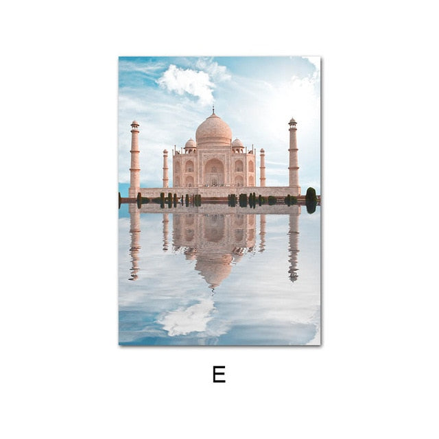 Islamic Architecture Wall Art Painting Mosque Temple Canvas
