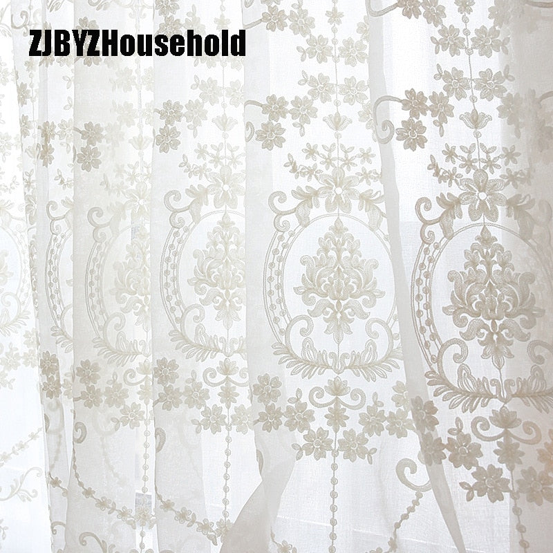 Embroidery Flower Screens Curtains