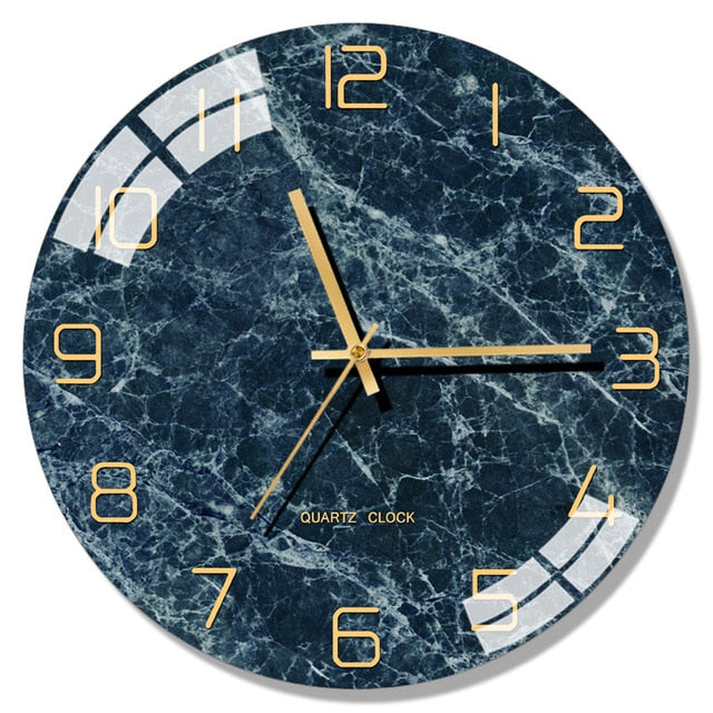 Large Glass Wall Clock Modern Design