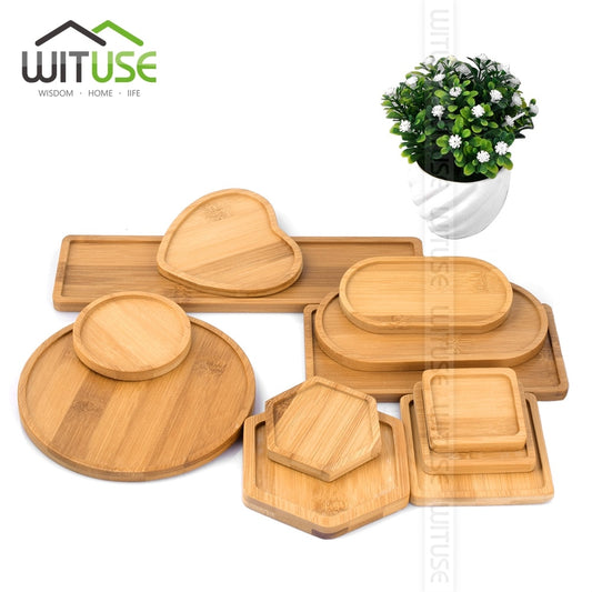 Bamboo Round Square Bowls Plates