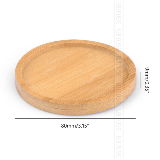 Bamboo Round Square Bowls Plates