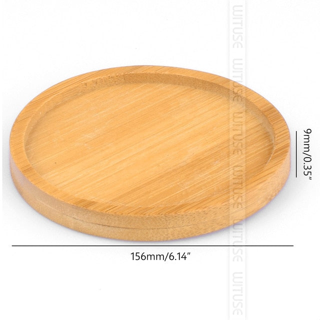 Bamboo Round Square Bowls Plates