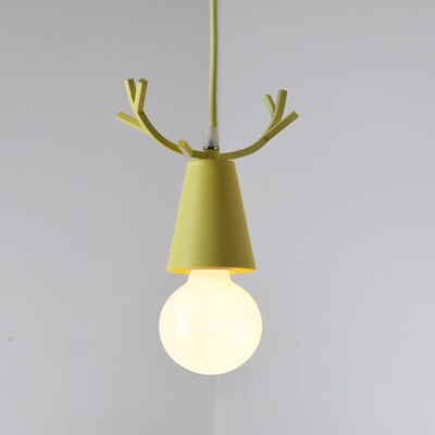Color Antler Pendant Lights Hanging Modern Lamp