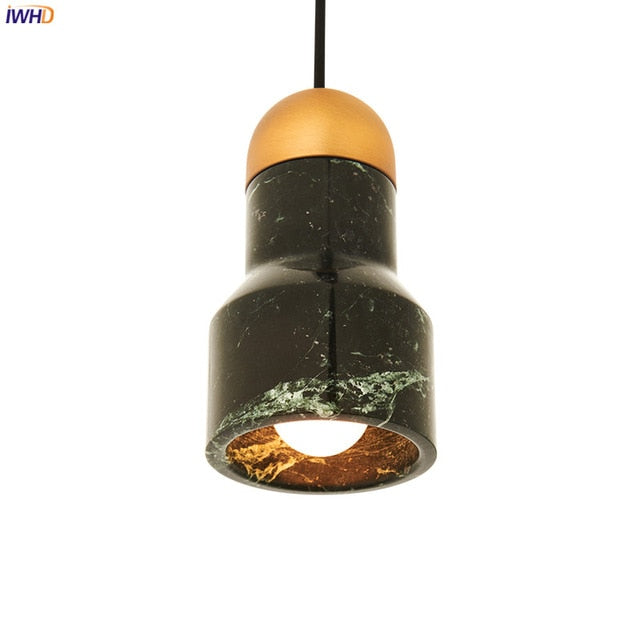 Marble LED Lights Copper Simple Modern Pendant Lamp