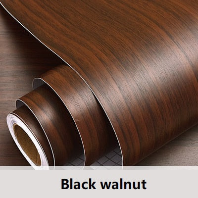 Wood Vinyl Wallpaper Roll Sticker