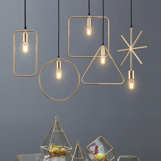 modern geometry lamp Pendant Lights